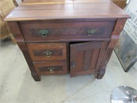 Antique Eastlake Walnut Commode