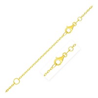 14k Gold Extendable Cable Chain 1.5mm
