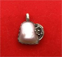 Necklace pendant w/stone