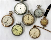 Vintage Pocket Watch Lot - Fix or Parts