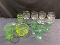 Uranium Glass & Stemware