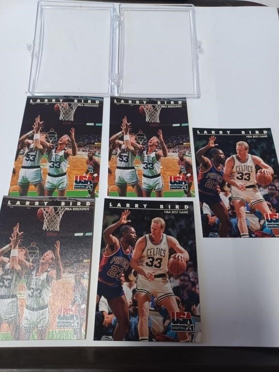 Vtg. Larry Bird Collector Basketball Cards