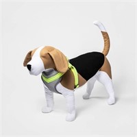Standard Mesh Comfort Dog Harness - Gray/Neon - L