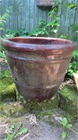 Burgundy Ceramic Planter 13.5x16.5