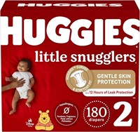 Baby Diapers Size 2, 180 count - Huggies Snugglers