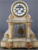 French White Marble Mantle Clock