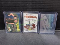 (3) 1993 Fred Flintstone Trading Cards