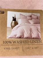 $500.00 Levtex Home Duvet Cover Size King, (1-Pc)