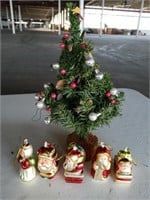 Small decorative tree with ornaments