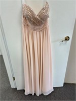 Bridesmaid Dress - Blush. SIZE 16