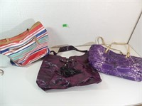 Qty of 3 Handbags, used