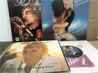 4 Vintage Rod Stewart 12" Vinyl Albums