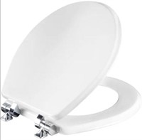 $50-Bemis Benton® Round Enameled Wood Toilet Seat,