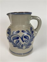 Blue Decorated Stoneware pitcher