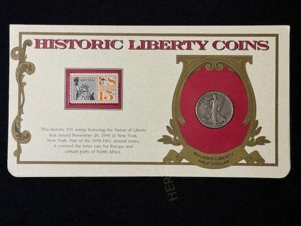 Historic Liberty Coin & Stamp Set