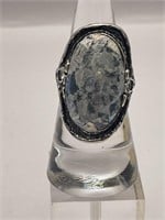 Gorgeous 925 Roman glass ring