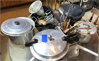 Waterbath canner, sieve , pressure canner and