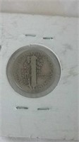 1923 US Mercury 90% Silver 10 Cent Coin