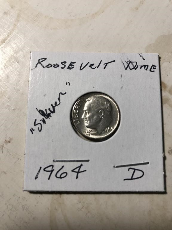 1964D Roosevelt Silver Dime