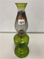 Green Base Kerosene Lamp - Height  465mm
