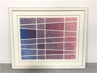 Framed abstract color art