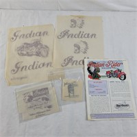 Vintage Indian motorcycle decals