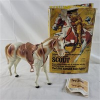 Scout, the Lone Ranger toy horse, one broken foot