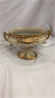 Center Piece Bowl Royal Crown Hand Painted