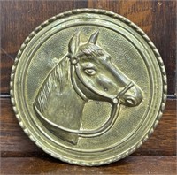 English Brass Horse Plaque