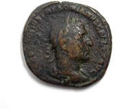 251-253 AD Trebonianus Gallus VG+ AE Sestertius