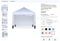 N1157  MASTERCANOPY Pop-up Canopy Tent 10 x 10