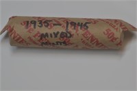 Roll of Wheat Pennies 1935-1945