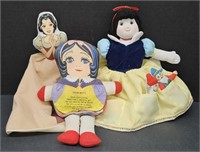 (AC) Snow White Cloth Doll Lot Includes Storybook