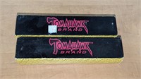 2 Vintage Tomahawk Knives in Box