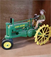 John Deere die cast collectible with driver