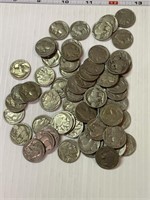 NO Date Or Partial Dated Buffalo Nickels lot of 61