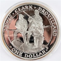 Coin .999 Fine Silver Round Lewis & Clark