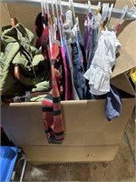 Box Full of Misc Kids Clothes and Hangers most