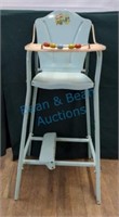 Metal doll high chair
