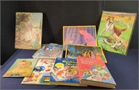 Vintage kids books and puzzles