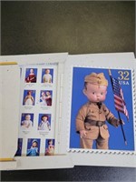 American doll  stamp postcards