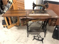 Unusual Crancer Treadle Sewing Machine