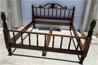 King Size Mahogany Style  wood bed frame