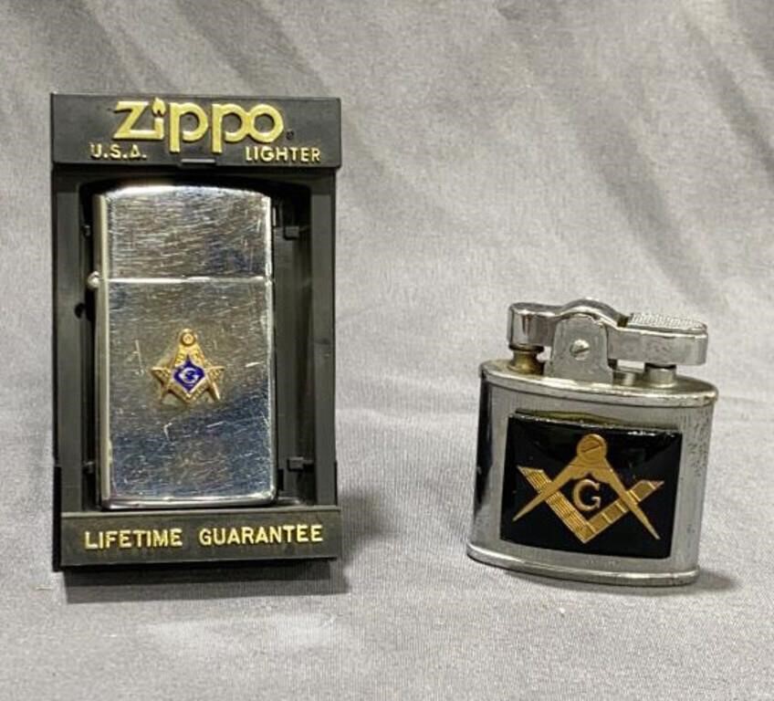 Masonic Zippo & Continental Lighters