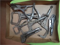Assorted size vice grips