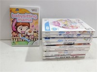 (10) Assorted WII Video Games