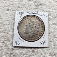 1884P Morgan Dollar XF