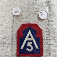 World War 2 Military Patch 5th Army