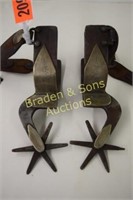 SINGLE MOUNTED WESTERN SPURS, PATTERNED AFTER