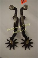 SINGLE MOUNTED WESTERN SPURS BY CARL HALL
